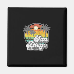 Vintage San Diego Beach Kalifornien Surfen Retro S Magnet