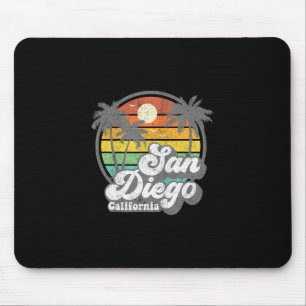 Vintage San Diego Beach Kalifornien Surfen Retro S Mousepad