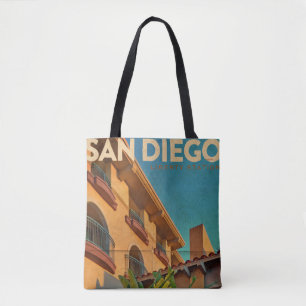 Vintage San Diego Tote Bag Tasche