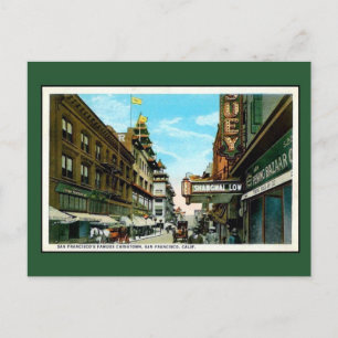 Vintage San Francisco Chinatown Postkarte
