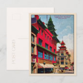 Vintage San Francisco Chinatown Postkarte (Vorne/Hinten)