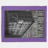 Vintage San Francisco Fleece-Decke Fleecedecke (Vorderseite (Horizontal))