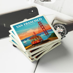 Vintage San Francisco Kalifornien Magnet