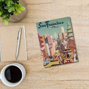 Vintage San Francisco Stadt, Reise, Chic Geburtsta Feiertagspostkarte