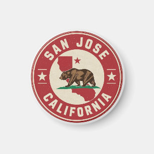 Vintage San jose, Kalifornien Geschenke Magnet
