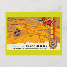 Vintage-San-Juan-Grußpostkarte Postkarte