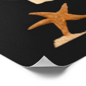 Vintage Sandburgen im Sand Poster (Ecke)