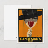 Vintage Sandeman Ad Feiertagskarte (Vorne/Hinten)
