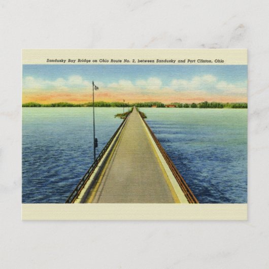 Vintage Sandusky Ohio Postkarte (Vorderseite)