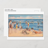 Vintage Sandwellen und Kinder Postkarte (Vorne/Hinten)