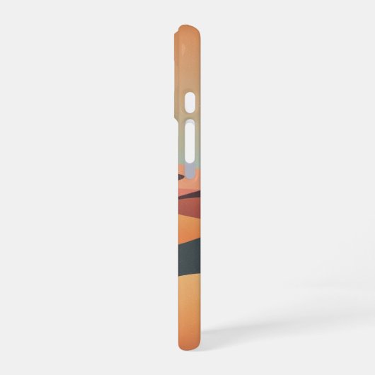 Vintage Sandy Dunes iPhone 16 Hülle (Linke Seite)