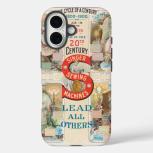 Vintage Sängernähmaschine iPhone 16 Hülle
