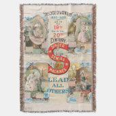 Vintage Sängernähmaschine Decke (Vorderseite Vertikal)