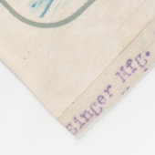 Vintage Sängernähmaschine Fleecedecke (Ecke)