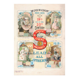 Vintage Sängernähmaschine Fotodruck