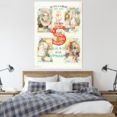 Vintage Sängernähmaschine Leinwanddruck (Insitu (Schlafzimmer))