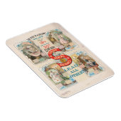 Vintage Sängernähmaschine Magnet (Rechte Seite)