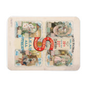 Vintage Sängernähmaschine Magnet (Horizontal)