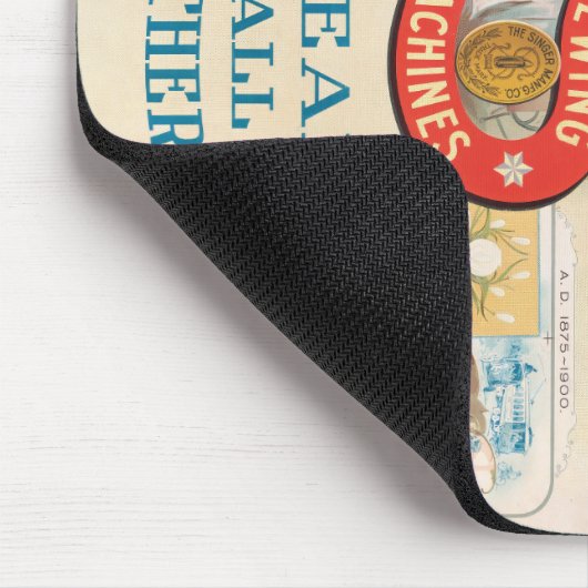 Vintage Sängernähmaschine Mousepad (Ecke)