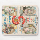 Vintage Sängernähmaschine Mousepad (Vorne)