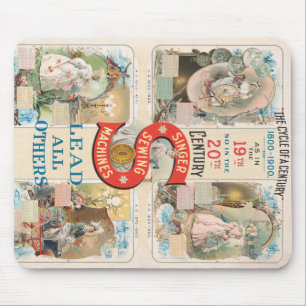 Vintage Sängernähmaschine Mousepad