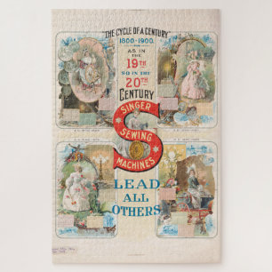 Vintage Sängernähmaschine Puzzle