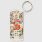 Vintage Sängernähmaschine Schlüsselanhänger (Rückseite)