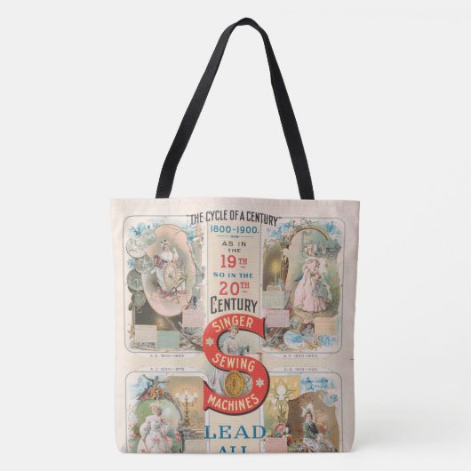 Vintage Sängernähmaschine Tasche (Vorderseite)