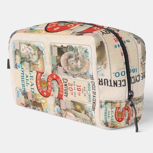 Vintage Sängernähmaschine Waschbeutel (Rechte Ecke)