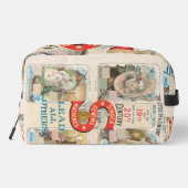 Vintage Sängernähmaschine Waschbeutel (Rückseite)