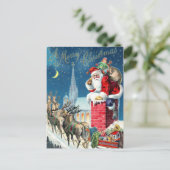Vintage Sankt am Weihnachten (Stehend Vorderseite)