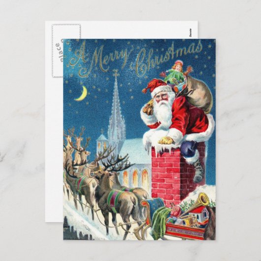 Vintage Sankt am Weihnachten (Vorne/Hinten)