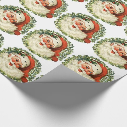 Vintage Sankt Geschenkpapier (Ecke)