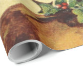 Vintage Sankt Geschenkpapier (Rolleneckpunkt)
