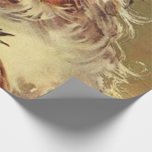 Vintage Sankt Geschenkpapier (Ecke)