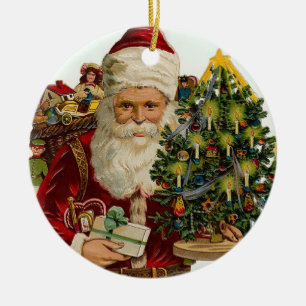 Vintage Sankt Keramikornament
