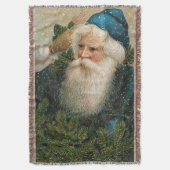 Vintage Sankt mit blauer Kappe Decke (Vorderseite Vertikal)
