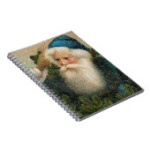 Vintage Sankt mit blauer Kappe Notizblock (Rechte Seite)