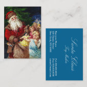Vintage Sankt mit Engeln Visitenkarte (Vorne/Hinten)