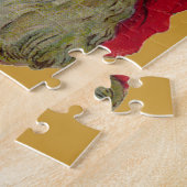 Vintage Sankt mit Wreath Puzzle (Seite)