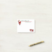 Vintage Sankt-Post-Itanmerkungen Post-it Klebezettel (Auf Schreibtisch)