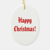 Vintage Sankt über BigBen London Weihnachten Keramikornament (Hinten)