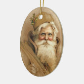 Vintage Sankt-Verzierungen Keramikornament (Links)