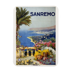 Vintage-Sanremo-Italien-Magnet Magnet