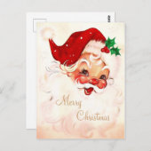 Vintage Santa 4 Postkarte (Vorne/Hinten)
