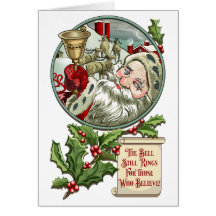 Vintage Santa 5x7 Karte