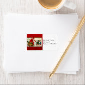 Vintage Santa Address Labels Adressaufkleber (Insitu)