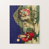 Vintage Santa and nativity scene Puzzle (Vertikal)