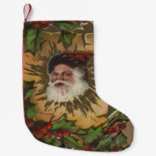 Vintage Santa Antike Christmette Kleiner Weihnachtsstrumpf