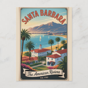 Vintage Santa Barbara Kalifornien Retro-Reiseziel Postkarte